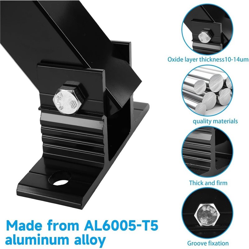 ABNM Aluminum Alloy Solar Pane - Flat Panel Mount Tilt recension och pris