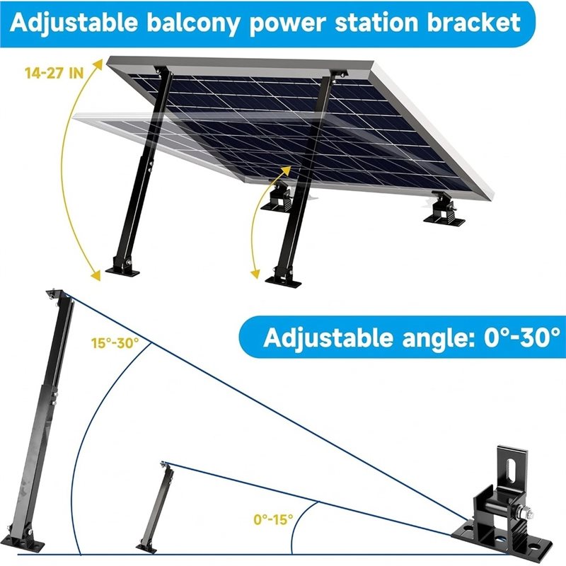 ABMH-Solar Panel Mounting Brac - Flat Panel Mount Tilt recension och pris