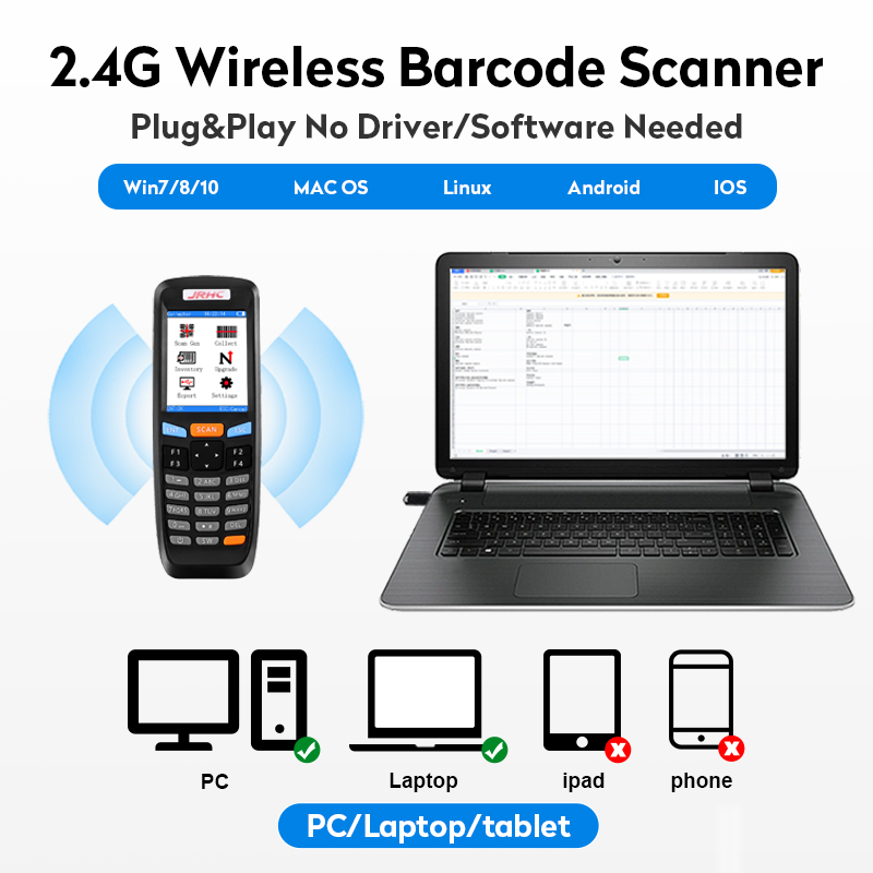 RF6000-2D Long Distance Transm - Barcode Scanner 2D recension och pris