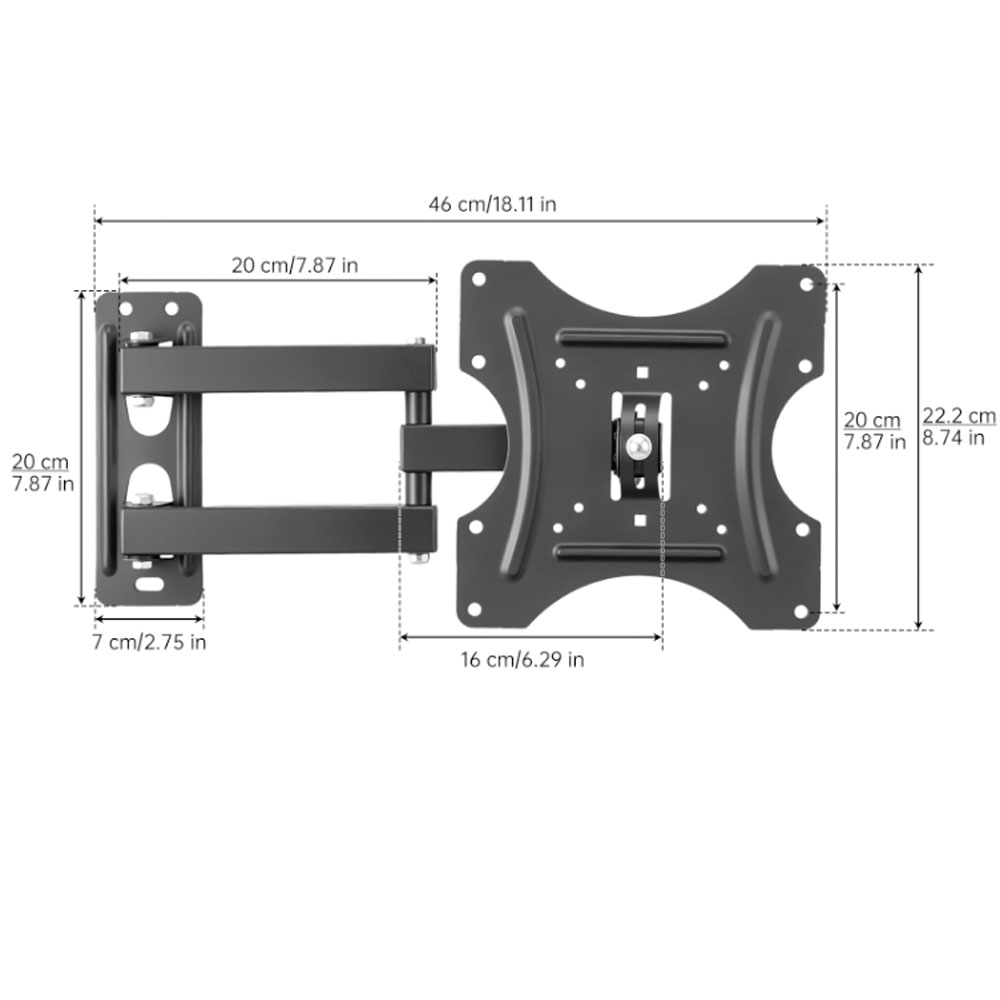 TV Wall Mount Bracket Flat Pan - Flat Panel Mount Tilt recension och pris
